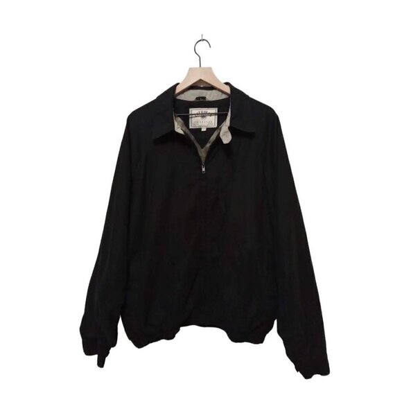 ABERDEEN Collection Vintage Black Zip Front Members Only Jacket Sz XXL - Picture 1 of 10